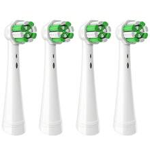 4/8支装替换牙刷头，适用于IO系列，深度清洁，口腔护理，独立包装，适合居家和旅行使用。 - 白綠4PC - 查看 10