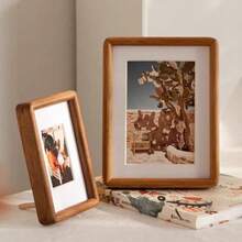 1PC High-End Mortise And Tenon Structure Solid Wood Photo Frame,Place Photo Frame Desktop Photo Frame Solid Wood Creative Photo Frame Frame Gifts Birthday Graduation