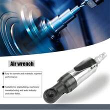 Compact Mini Air Ratchet Wrench With 3/8" Straight Shank, Ideal For Household Repairs In Tight Spaces - Silver - View 6