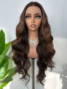 13x6 Lace Front Wig, 28 Inches Long, Fluffy Wavy Curly, Synthetic Fiber Lace Wig, Suitable For Women's Daily Wear And Parties, Heat Resistant Fiber Material. - Multicolor - View 8