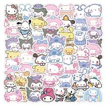 SANRIO 100PCS Cartoon Cute Pixel Style     Mixed Stickers For Helmet Bicycle Hand Account Pencil Case Decals - 100PCS - View 10