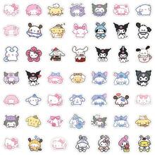 SANRIO 100PCS Cartoon Cute Pixel Style     Mixed Stickers For Helmet Bicycle Hand Account Pencil Case Decals - 100PCS - View 11