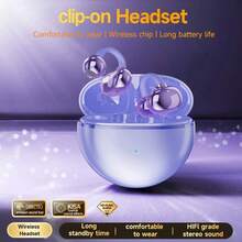 NEW SENYANG Forest Yang 新款真无线运动耳机，时尚舒适，蓝牙耳塞，低音浑厚，耳挂式设计，TWS 真无线耳机，杜比 Hi-Fi 音效，立体声高清通话，适用于安卓游戏，情侣款，智能耳机，送礼佳品 - 均碼 - 查看 3