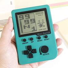 Classic Retro Handheld Game Console,Built-In 26 Classic Games (Cubes, Memory Challenge, Shooting And Other Games)- (99 Levels Difficulty),Requires Two AAA Batteries (Not Included), Large Black And White Eye-Care Screen, Portable Mini Arcade, Creative Stress Relief Toy, Perfect Gift For Birthday,/Christmas/ Halloween/School Easter - Multicolor - View 10