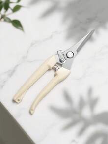 6/7英寸不锈钢专业园艺修枝剪，弯刃/直刃 - 多用途修枝剪，适用于花卉、植物、园艺、插花、水果采摘 - 彩色 - 查看 5