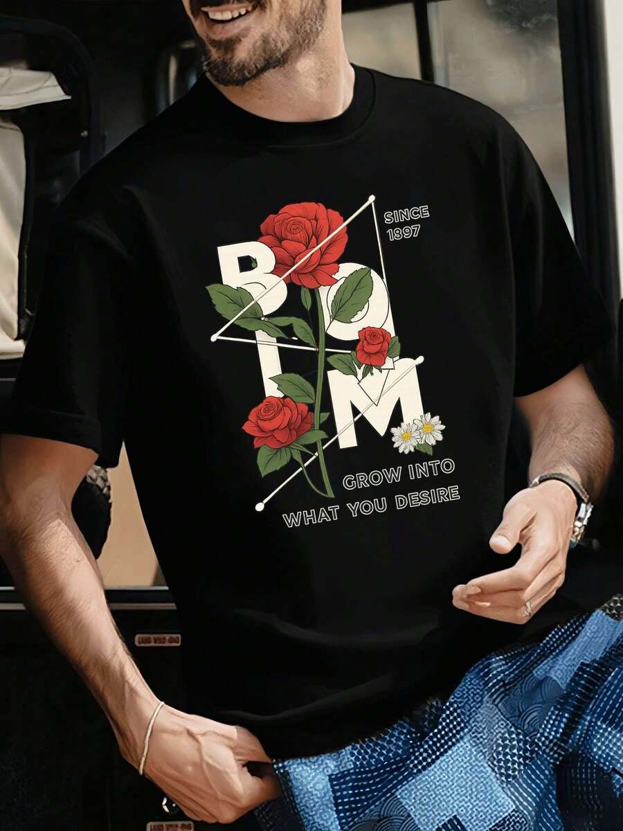 T-shirts pour hommes - Noir - Voir 1