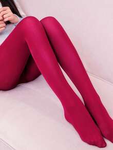 1 chiếc quần bó sát bằng nhung thời trang mới dành cho nữ, cỡ lớn, chất liệu 120D, co giãn, ôm sát. - trắng - Xem 6