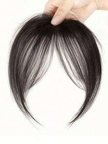 Synthetic Fake Air Bangs, Natural Bangs Fake Bangs Wig, Short Invisible Clip-In Hair Extensions, Hairpiece, Women's ,Hair Styling Kit ,Hair Tool - Multicolor - View 7