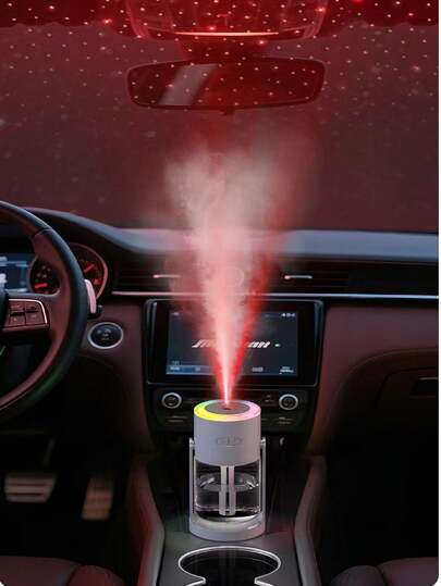 Nuova lampada proiettore di stelle umidificatore, alimentata tramite USB, luce notturna per casa/asilo nido/camera da letto/auto, nebulizzatore di umidificazione