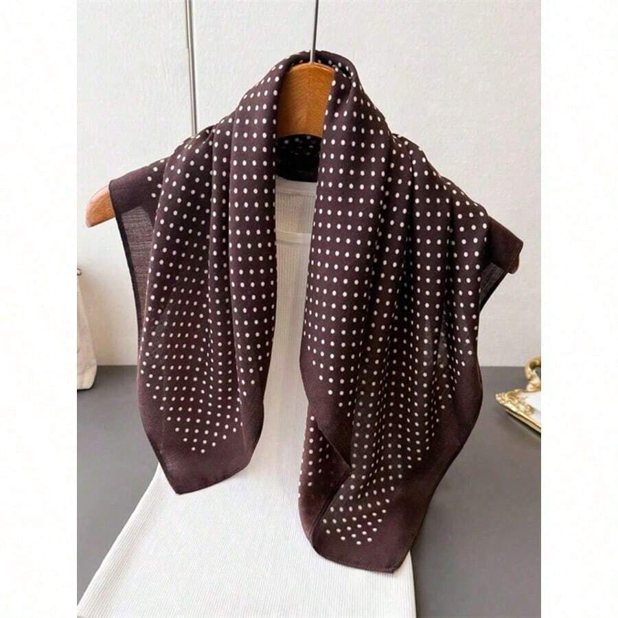 1pc Bandana Polka Dot Printed Headband/Head Wrap/Neckerchief/Scarf - A - Xem 1