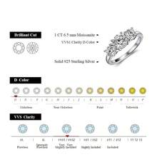 3 Stones All Synthetic Moissanite Ring Elegant Design For Woman Man Anniversary Wedding Engagement 925 Sterling Silver Rings Gift Valentine's Day R014 - 1CT/2CT/1CT;Vàng - Xem 8