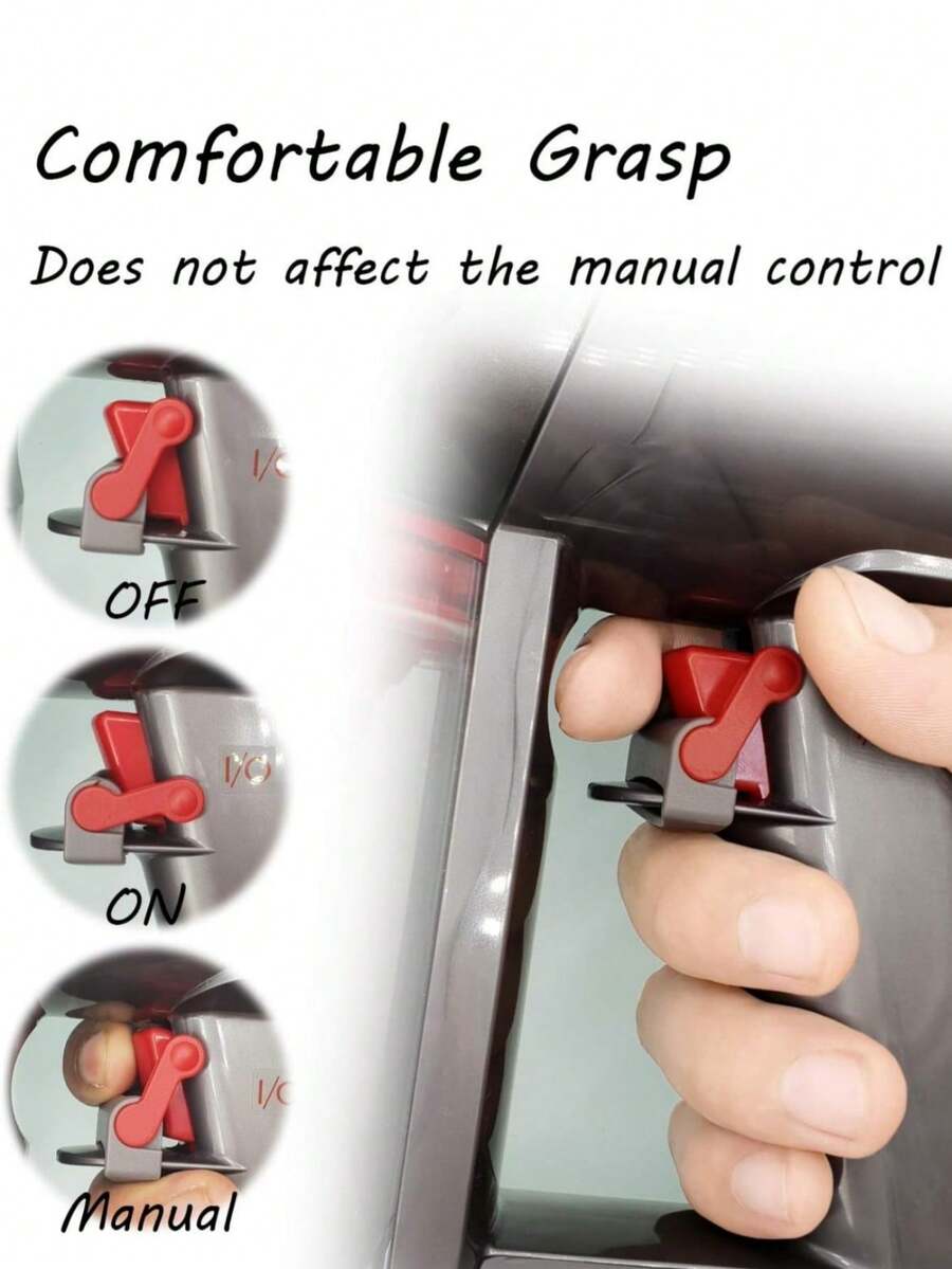 1个电源按钮开/关控制夹，吸尘器扳机锁，适用于V6、V8、V7、V10、V11、V15 Absolute吸尘器，扳机锁