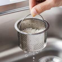 [Stainless Steel Mini Strainer] Kitchen Gadget For Washing Ingredients! Stainless Steel, And Durable, Fine Mesh Holes For Quick Draining Without Losing Contents, Handheld Mini Size Fits Sink, Convenient For Washing Vegetable Pieces/Spices/Small Fruits