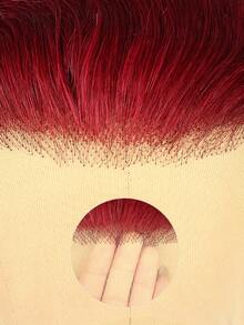 13X4蕾丝前假发 短款波浪卷假发 蓬松卷发假发 大卷女士侧分及肩假发 合成纤维波波头波浪假发 女士黑色/棕色/酒红色/橙色（波波头假发 8-16英寸） 混合假发 - 真人发和合成纤维混合 - SBUG/99J - 查看 6