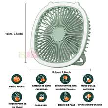 Portable Fans - สีเขียว - ดู 2