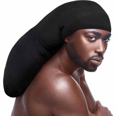 Dreadlock Stocking Cap, Secure Stretchy Fit Long Locs Hair, Soft Lightweight, Breakage Lint