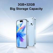 4G Network Mini Smart Phone - Android 12 System. 2000mAh Battery. 3GB + 32GB. 2MP Front And 5MP Rear Cameras. Downloads App  Via Wi - Fi. Black / Blue / Orange. Valentine's Day Gift. Mini Phone. - Màu xanh lam - Xem 4