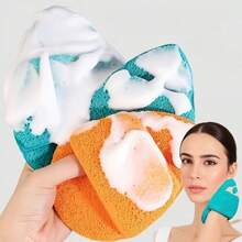1/2/6pcs Extra Large Face Cleansing Pads, Thick Deep Cleansing Makeup Remover Pad Pads, Suitable For Bathroom