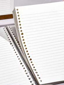 1 Pack/60 Sheets Lined Loose Leaf Paper, Suitable For Binders, Notebooks, Diaries, Travel Journals, Refillable Thick Paper - Horizontal Inner Pages - View 4