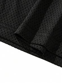 Camiseta de manga corta casual y deportiva para hombre, verano - Negro - Ver 4