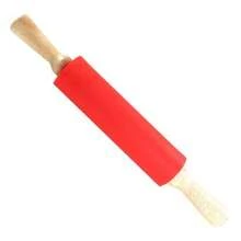 CYPNRodillo grande giratorio para hornear silicona giratoria cómodo no absorbente rodillo de barra de repostería para ravioles de masa de fondant y masa de pizza Mango de madera mango grande rojoFashion - 224524653 - Ver 5