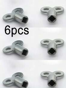 2/4/6 套耐用锌合金散热器排气阀钥匙 | 适用于暖通空调控制和供暖系统，高品质欧盟标准连接螺纹，排气钥匙，螺纹接头，紧凑设计，优质材料，金属排气钥匙，散热器钥匙，管道 - 彩色 - 查看 14