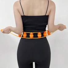 1pc 18-Roller Massager, Back Stretcher Massager, Waist & Leg Roller Massager, Back Stretcher - Multicolor - View 5