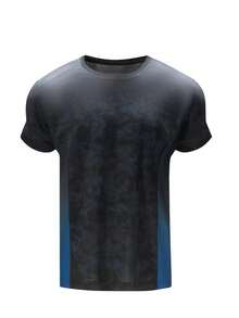 Men's Outdoor Quick-Dry Breathable Moisture-Wicking Casual T-Shirt - Blue - View 3