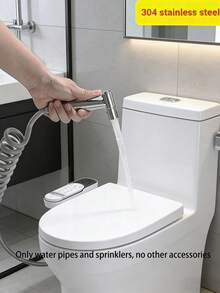 Bộ vòi xịt vệ sinh cầm tay áp lực cao - Bộ vòi xịt vệ sinh gắn tường - Vòi xịt vệ sinh cầm tay bao gồm vòi xịt cầm tay, ống mềm dài 59 inch và giá đỡ gắn tường không cần khoan - Cấu tạo bằng nhựa bền chắc - Thiết kế đa chức năng - Tăng cường hiệu quả làm sạch phòng tắm - Thiết kế tối giản, thanh lịch - Lý tưởng cho nhà ở, khách sạn, căn hộ, ký túc xá, phòng tắm và nhà vệ sinh xe RV - Phụ kiện thiết yếu cho phòng tắm và phòng vệ sinh hiện đại - Món quà hoàn hảo cho việc cải tạo phòng tắm - Bạc - Xem 8