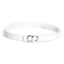 ECHAIN 1pc/2pcs Narrow Waist Strap For Jeans Dress Women Fashionable Belt Simple Elegant Waistband Valentine's/Mother's Day Gift Daily Wear Red/White/Black/Coffee/Brown