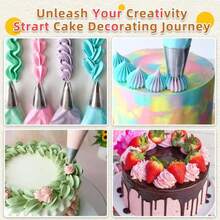 16 Inch Piping Bags Disposable, 50 Pcs Large Pastry Bags, Icing Bags, Cake Decorating Bags, Decorating Bags Large Piping Bags, Frosting Bags - White - View 7