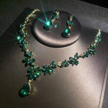 1 Set Elegant Women's Jewelry Set, Necklace & Earrings 3 PiecesSuitable For Bride, Wedding, Banquet, Formal Occasions - Jewelry Set - View 9