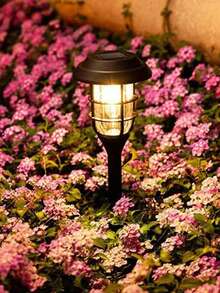 Solar Powered Round Tungsten Filament Ground Light, Solar Powered Lawn Lamp, Suitable For Outdoor, Park, Garden, Yard, LED Landscape Decorative Lighting - Lawn Lights - View 3