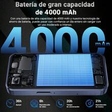 Teléfono Android 14.0 octa-core dual sim, 8GB RAM+128GB ROM, 6.56 pulgadas, batería 6500mAh, smartphone 32MP con cámara dual. - Azul Marino - Ver 3