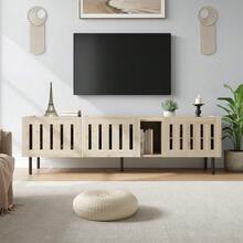 Television Stands & Entertainment Centers - Natural + MDF - View 6