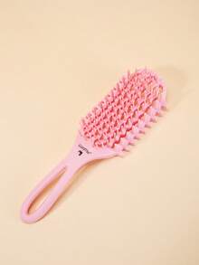 Curling Brush, Curling And Styling Brush, Combing And Shaping Brush, Stretching And Curl Separation, Women's Special, 5-In-1 Tool, Easily Creates Voluminous Curls, Waves And Waves, Anti-Frizz, Nylon Bristles, ABS Plastic Handle - Multicolor - View 7