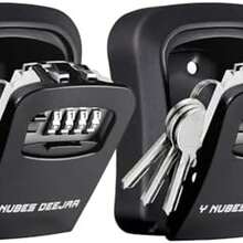 2 Paquetes Caja para llavesCaja, Fuerte De Almacenamiento De Llaves Montada En La Pared, Fcil de Usar e Instalar, Oficina, Garaje, apartamento de Almacenamiento de Llaves de, Todo de Metal - como se muestra en la figura - Ver 1