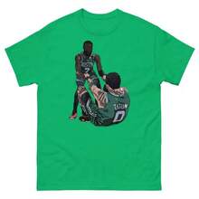 Jaylen Brown Cartoon T-Shirt And - White - View 2