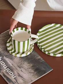 简约时尚咖啡杯碟、马克杯、玻璃杯、茶杯、节日礼物、家居装饰、厨房必需品 - 彩色 - 查看 4