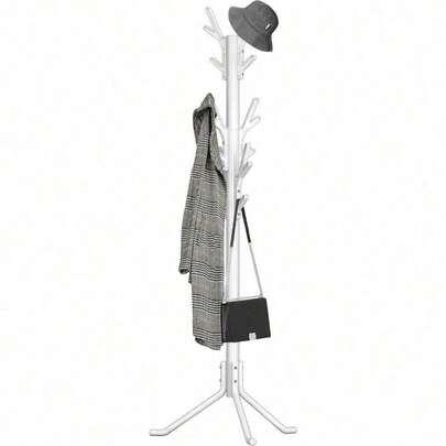 Perchero de pie organizador de abrigos y sombreros con forma de árbol Trugenix-Houseware, 18 ganchos, negro-KF