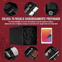 Juego de Cajas de Regalo, Con Caja de Regalo(38x28x12 CM) + Bolsa de Regalo + Cinta + Tarjeta de Felicitacin + Rafia, Perfecto para Navidad, Ao Nuevo, Bodas, Cumpleaos (Rosa) - rosa - Ver 8