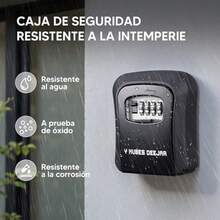 2 Paquetes Caja para llavesCaja, Fuerte De Almacenamiento De Llaves Montada En La Pared, Fcil de Usar e Instalar, Oficina, Garaje, apartamento de Almacenamiento de Llaves de, Todo de Metal - como se muestra en la figura - Ver 4