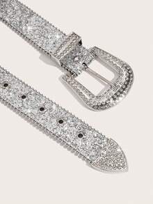 1pc Women's Y2k Style Western Chunky Waist Belt With Dopamine Star & Eye Decor, Perfect For Daily Wear Party Summer, School - màu đen - Xem 11