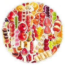 50 miếng dán trang trí hình quả sơn tra kẹo truyền thống Trung Quốc, món ăn mùa đông, dùng để trưng bày trong tủ kính, bình hoa. - Nhiều màu - Xem 5