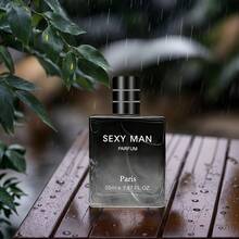Men's Alluring Perfume, Sprays Out Charming Wine Fragrance, Long-Lasting Scent, Essential For High-End Parties, Woody Notes, Ideal Valentine's Day/Christmas Gift - 黑色的 - 查看 3