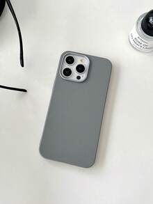 Minimalist Leather Texture Gray Phone Case Compatible With IPhone 17 Pro Max/17 Pro/17/16 Pro Max/16/16 Pro/16 Plus/15/15 Pro Max/15 Pro/15 Plus/11/12/13/14 Pro Max/12 Pro/12 Pro Max/13 Pro/13 Pro Max/7 Plus/14 Pro/14 Pro Max/14 Plus Soft Cover - Grey - View 7