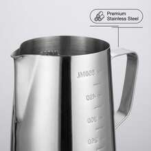 Glintmos Candle Melting Pouring Cup With Handle, Suitable For DIY Candle And Soap Making, Stainless Steel Candle Making Pitcher, Anti-Drip Spout Design - Silver - View 2