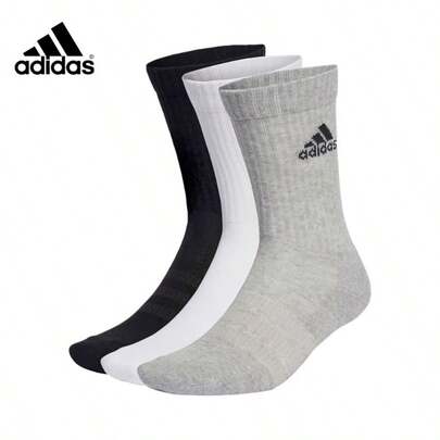  Chaussettes de basket mi-mollet Adidas, chaussettes de course blanches chaudes avec fond éponge, unisexe, nouveaux styles d'hiver IA3949, IA3950, IA3951, HT3452, IC9521