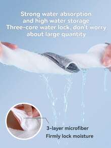 6pcs Reusable Cotton Sanitary Pads, Washable Incontinence Pads For Elderly, Postpartum, Leak-Proof Underwear Liners - Multicolor - View 5