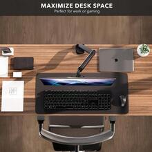 Monitor Arm - Single Monitor Desk, Articulating Gas Spring Arm, Fully Adjustable 13 - 32 Screens, VESA 75x75 100x100, Clamp Grommet Base, Holds 17.6 Lbs - Default - 查看 10